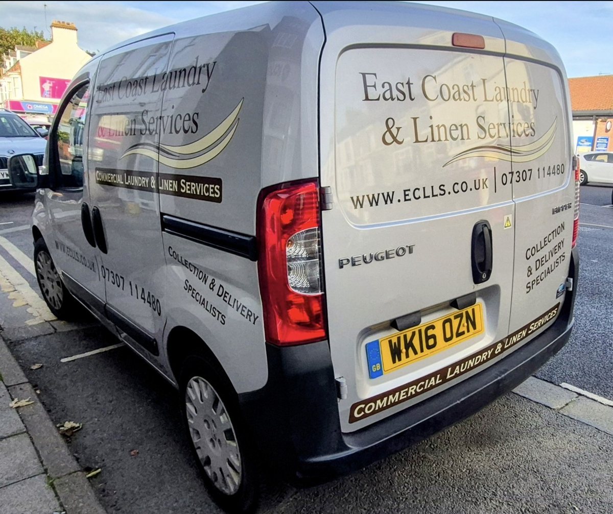 East Coast Laundry & Linen Services collection and delivery van